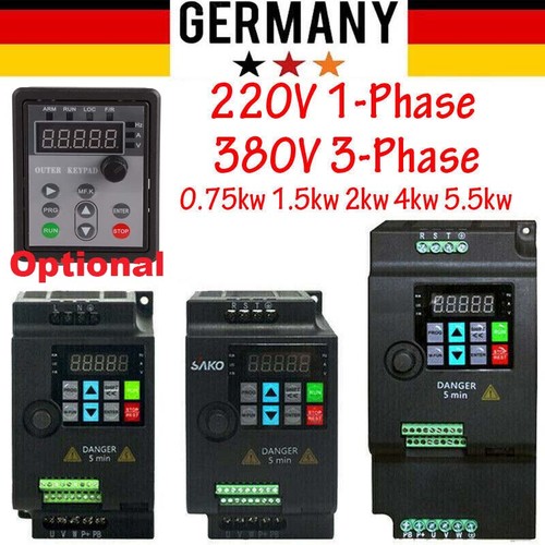 230v 380v 5kw - 230v, 2.2kw