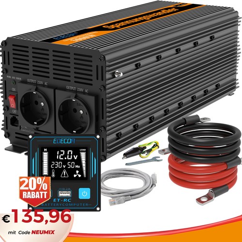 Edecoa spannungwandler 12v - spannungwandler,